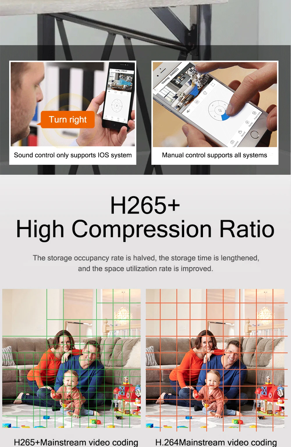 1080P Беспроводная 1920*1080 ip-камера, интеллектуальная домашняя охранная камера видеонаблюдения, сетевая камера с WiFi V380