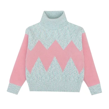 

Turtleneck Thick Winter Cashmere Sweater Girls Pullover Girls Tops Loose Autumn Girl Female Knitted Outerwear Sweaters Warm