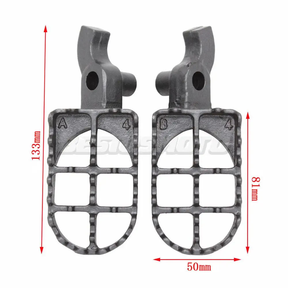 1 пара мотокросса чугунные Подножки подножки для CR125 CR250 CR125R CR250R CR125 R CR250 R 2000-2001