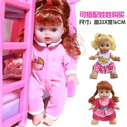 Двухслойная игрушечная кровать большого размера, детский игровой домик, комбо комната, эмуляция игрушечной куклы для девочек, подарочная