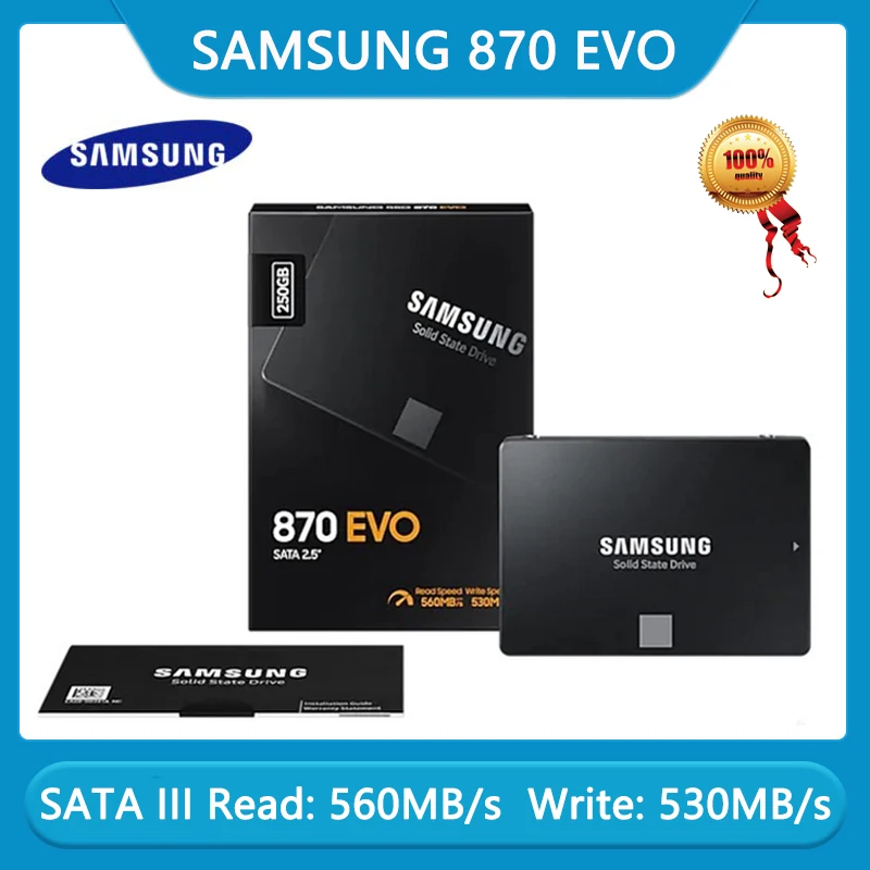 SAMSUNG 870 EVO SSD 500GB Internal Solid State Drive HDD Hard Drive SATA 3  2.5inch 1TB 2TB 250GB Inch Laptop Desktop PC - AliExpress