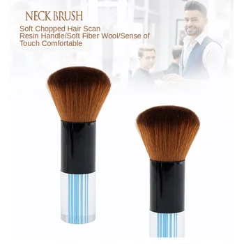 

Barber Neck Duster Brush Salon Stylist Barber Hair Cutting Sweep Hair Cleaning Brush Acrylic Handle Soft Fiber Wool G0328