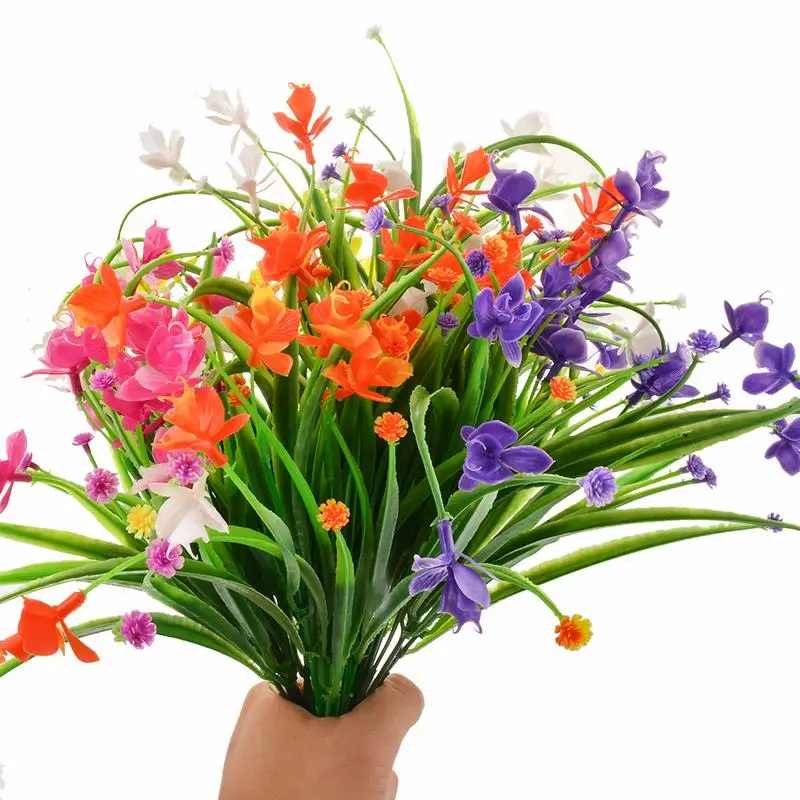 Artificial Aquatic Flower Phalaenopsis Rose Plant Plastic Decoration 6PCS/SET | Дом и сад