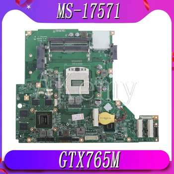 

High quality For MSI GE70 Laptop Motherboard MS-17571 VER:1.1 SR17E HM86 PGA947 N14E-GT-A2 100% Fully Tested Free Shipping