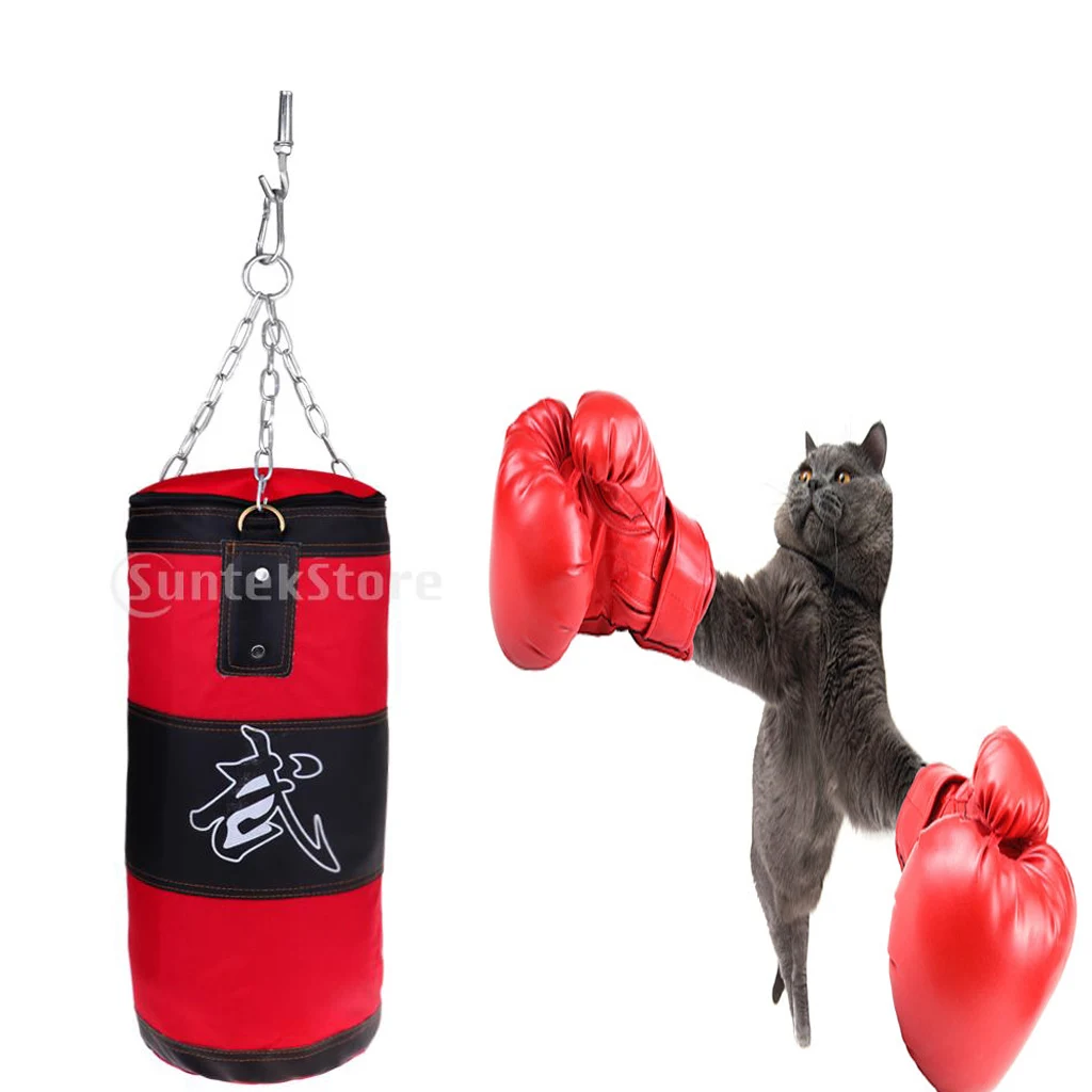 60cm Boxing Punching Bags MMA Training Sandbag Punch Tool Set for Kickboxing Practice/Fitness Exercise