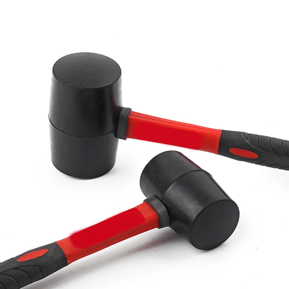 8oz/12oz/16oz/24oz double-sided solid rubber head hand tool Woodworking tools hammer LB88