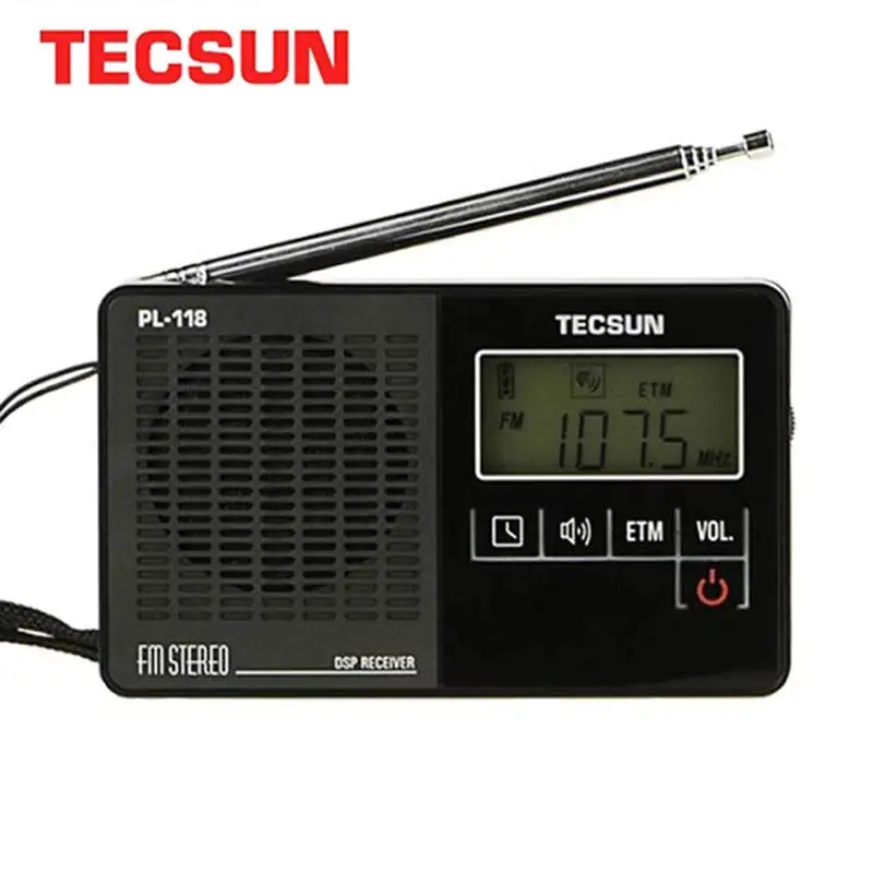 TECSUN PL-118 ультра-светильник мини-радио PLL DSP fm-диапазон радио Интернет портативный Am fm-радио FM: 76,0-108MH/87,0-108 MHz