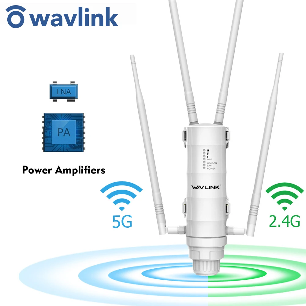 Уличный расширитель диапазона Wi Fi Wavlink беспроводная точка доступа