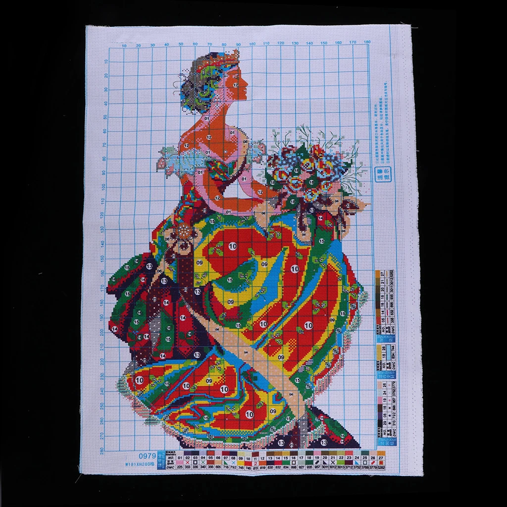Весна queen крестом наборы для начинающих, 50x73 см, 11CT