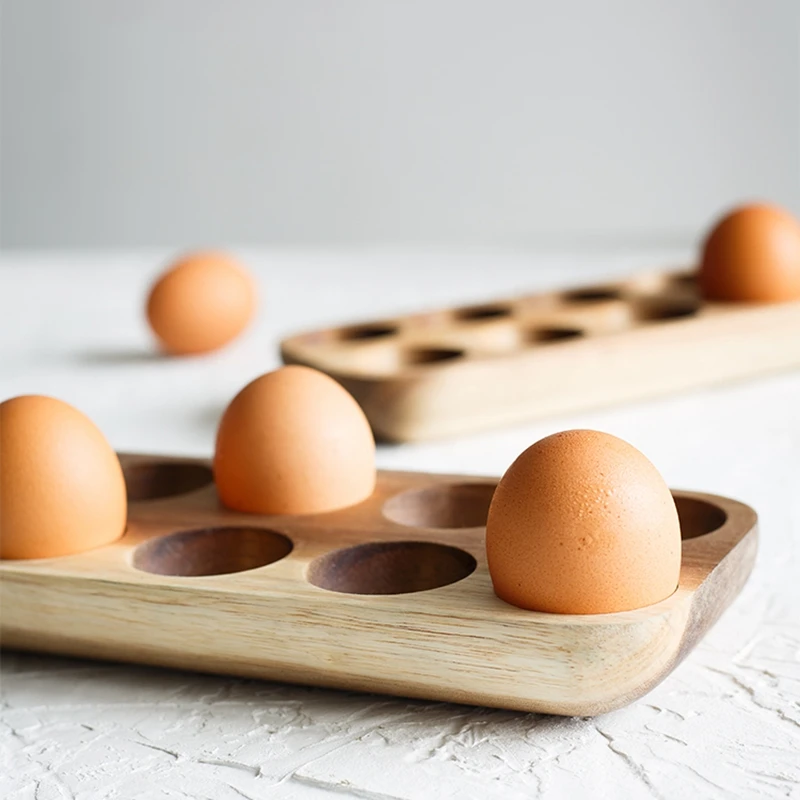 Кухонный Органайзер, ящик для хранения яиц, деревянный Небьющийся защитный лоток для яиц, аксессуары, посуда, контейнер для инструментов, домашний декор