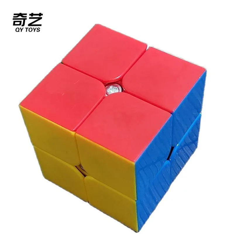 Оригинальный волшебный пазл QiYi Black Mamba 2x2x2 50 мм 2 слоя куб мягкая скорость игры
