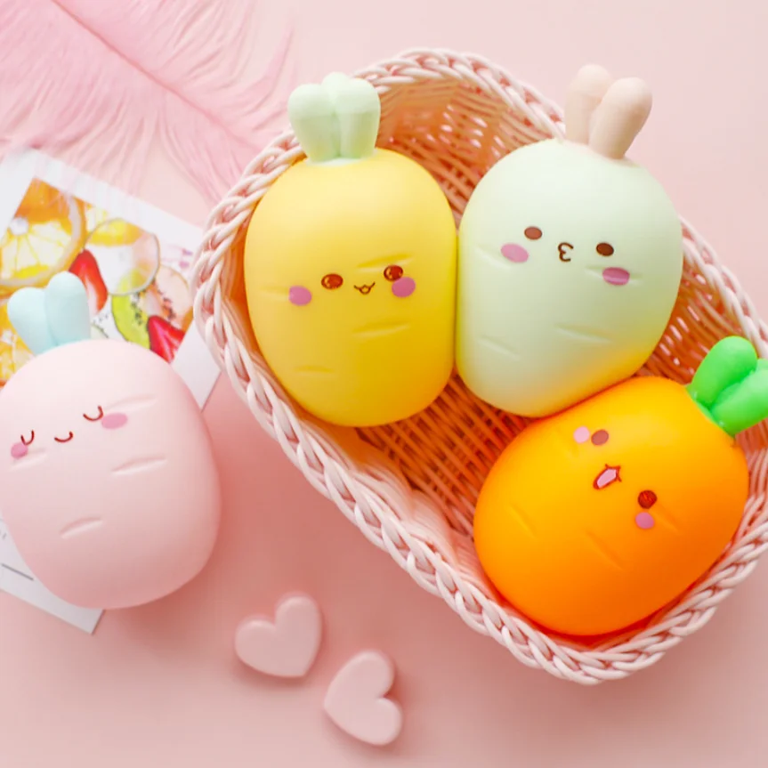 Simulation Carrot Toy Squeeze Ball Stress Relief Toys Soft Sticky Cute Funny Gift | Игрушки и хобби