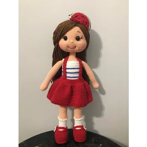 Girl Doll Amigurumi Mesh Baby 39 cm | Игрушки и хобби