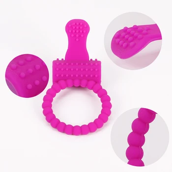 Sex Toys For Men Penis Ring Vibrating Clitoris Stimulator G Spot Vibator Delay Lick Vagina Orgasm Lock Sleeve Vibrator For Women 5