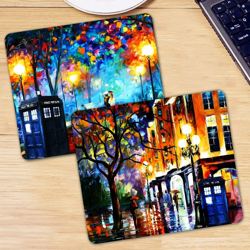 

Gaming Mouse Pad Gamer Mouse Mat Computer Mousepad Doctor Who TARDIS Natural Rubber Mause Pad Keyboard Desk Mice Mat Game