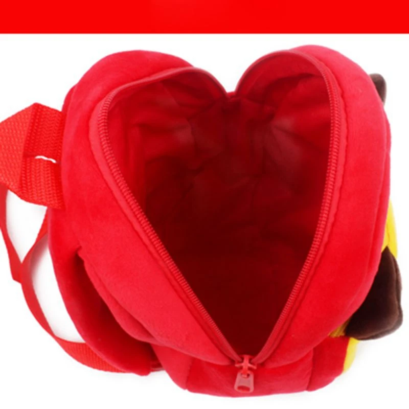 Children Girl Cute Backpack Cartoon Cat Pattern Plush Casual Zipper School Durable Versatile Backpack