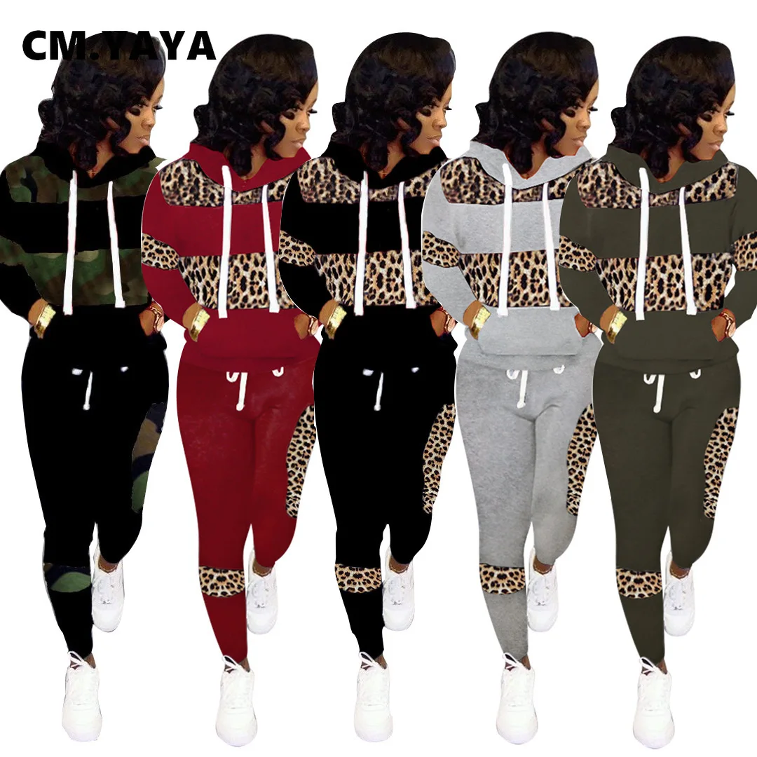 Женский спортивный костюм с длинным рукавом повседневный комплект из двух