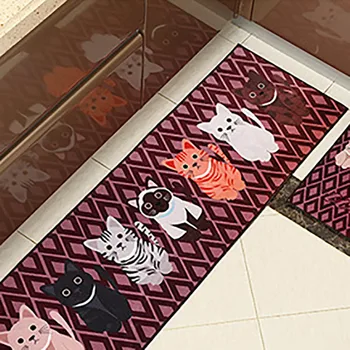 

2pcs Anti-Slip Kitchen Mat Modern Bath Carpet Entrance Doormat Tapete Absorbent Rugs For Bedroom Prayer Pad