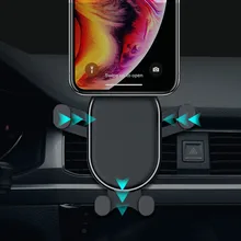 Универсальный автомобильный держатель для телефона KSTUCNE, подставка для смартфона Voiture Gravity, держатель для телефона с вентиляционным отверстием для huawei Xiaomi