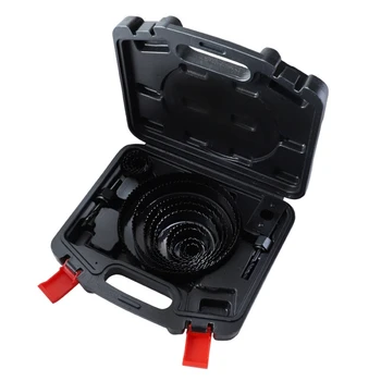 

19pcs Hole Saw Cutting Set Kit Drilling Tool Wood Metal Cutter 19-150mm Mandrels M17E