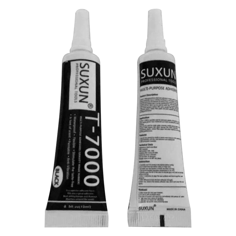

Top quality T-7000 Glue 15ml Black Super Adhesive Cell Phone Touch Screen Repair Frame Sealant Diy Craft Jewelry 1Pcs
