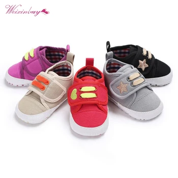

New Canvas sport baby shoes Newborn Boys Girls First Walkers Infantil Toddler Soft sole Prewalker Sneakers for 0-18M