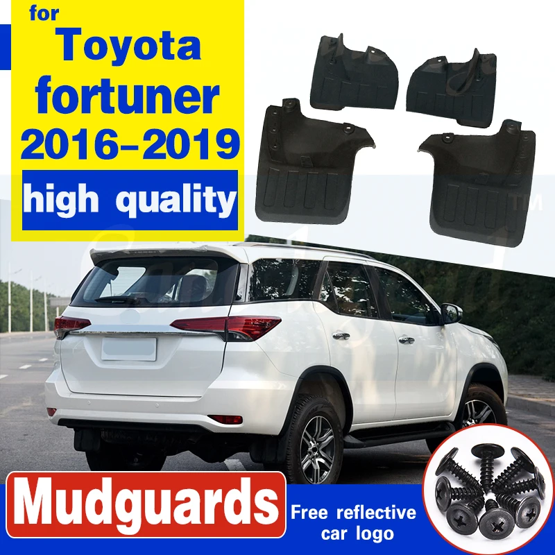 Передняя Задняя крышка грязи для автомобиля Toyota fortuner 2016 2017 2018 2019 Брызговики крыло