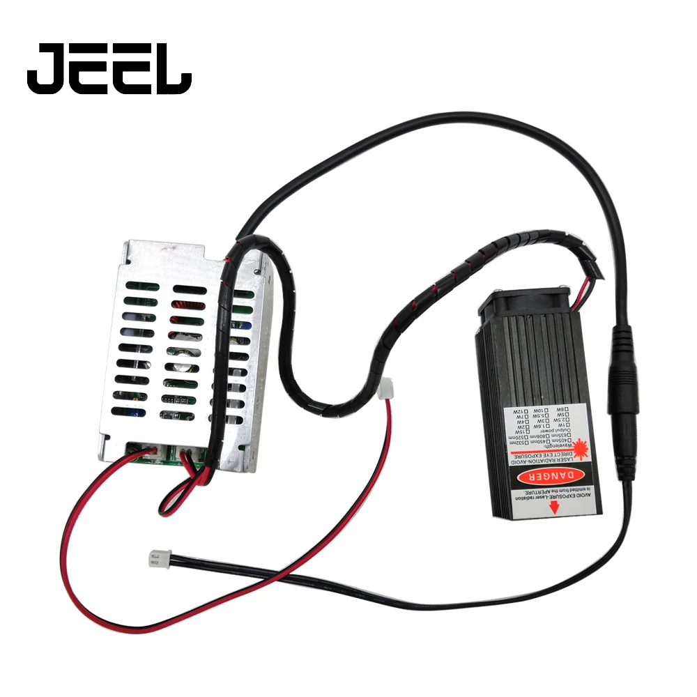 DIY 15W Laser Module Fixed Focus Laser Head Engraving Module Diode  , For CNC  Laser Engraver/Wood Cutting /Metal Marking