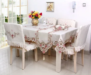 

Christmas Embroidered Tablecloth Modern Simple Household Tablecloth Tablecloth Tablecloth Table Chair Kit Embroidered Tablecloth