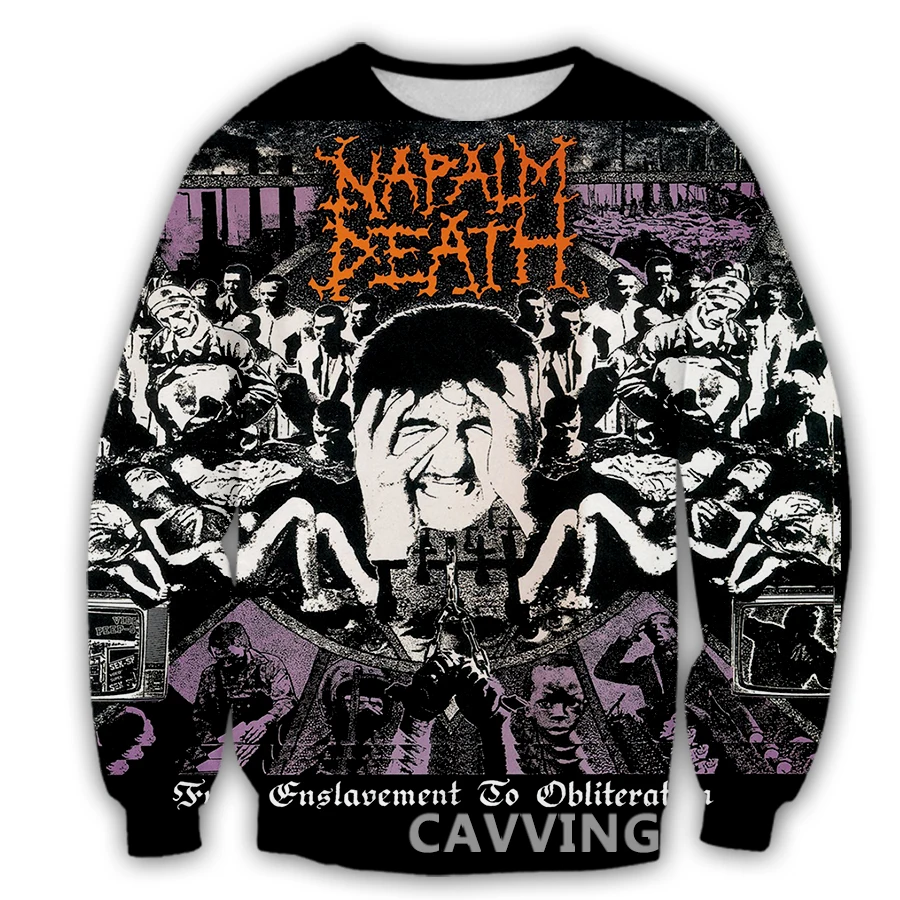 

New Fashion Women/Men's 3D Print Napalm Death Crewneck Sweatshirts Harajuku Styles Tops Long Sleeve Sweatshirts