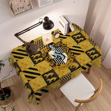 Pano de mesa de estudo potter à prova dwaterproof água toalha de mesa retangular decoração jantar oilcloth padrão dos desenhos animados esteira de mesa de café