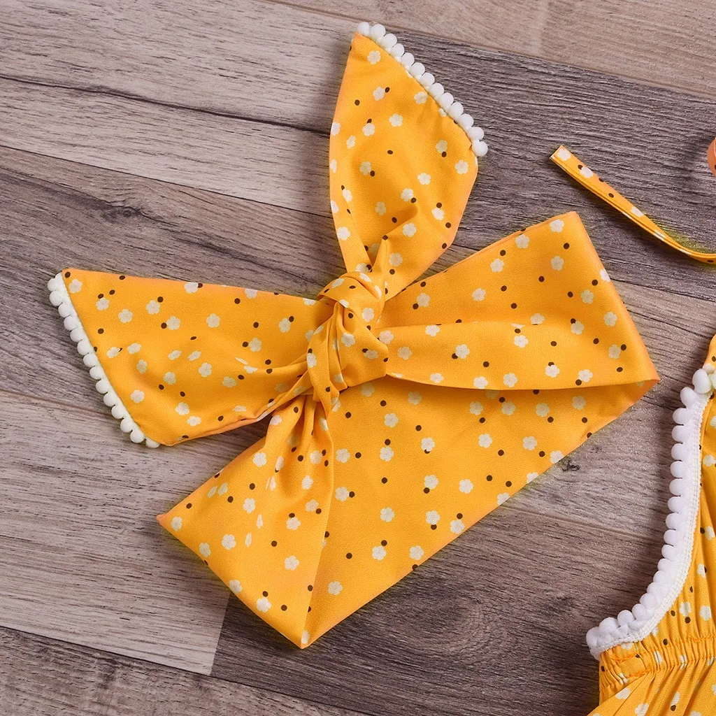 Комбинезон с цветочным принтом для новорожденных девочек летняя одежда без