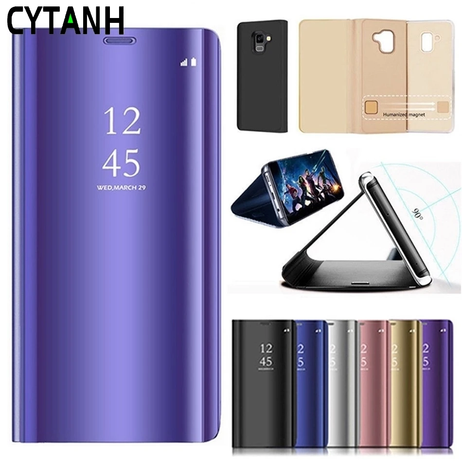 Умный зеркальный флип чехол для Xiaomi Redmi 5A 6A 7A 5 Plus Mi 9T Pro 9 8 SE A1 A2 S2 K20 кожаный 4X Note 7 6