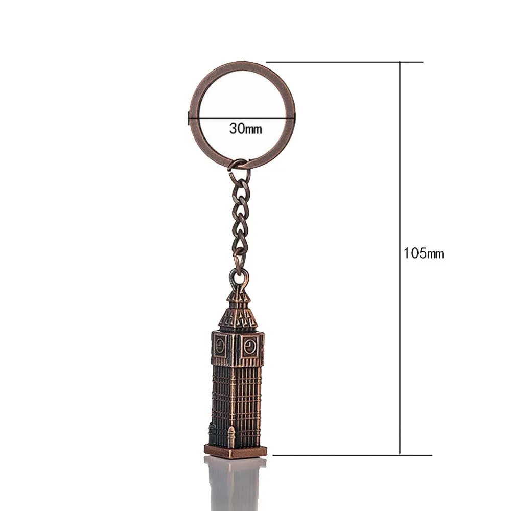 12x Big Ben 3D Key Ring British Miniature Keychain London Souvenirs Key Holder 