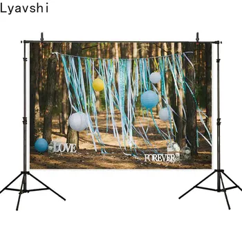

Lyavshi professional photography background beautiful outside wedding ceremony Paper lantern backdrop photo
