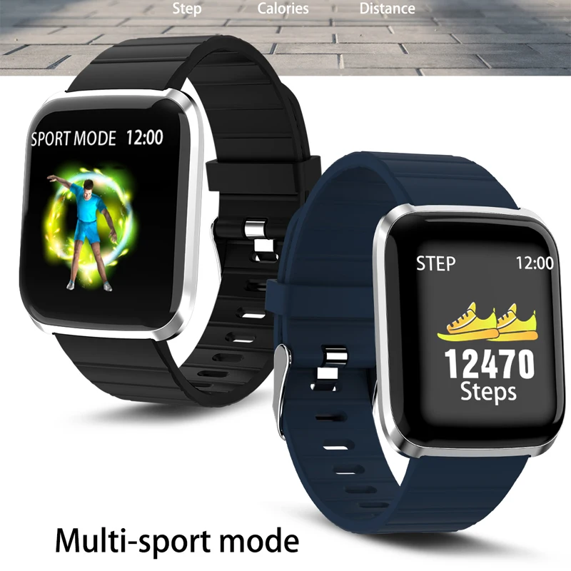 

HETNGSYOU 116 PRO Smart Watch Fitness Tracker Heart Rate Monitor Watch Band Call Reminder Men Smartwatch for Android IOS Phone