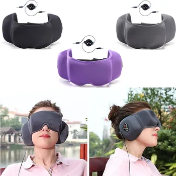 

Eye Mask Sleeping Music Earphone 3.5mm Stereo Wireless Sleeping Music Headset with Retractable Audio Cable