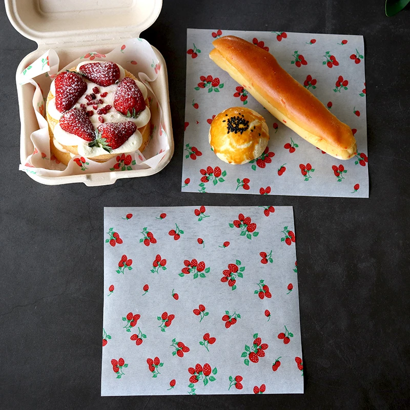 20/100 шт. маслостойкая вощеная бумага для пищевых продуктов обертывания хлеба