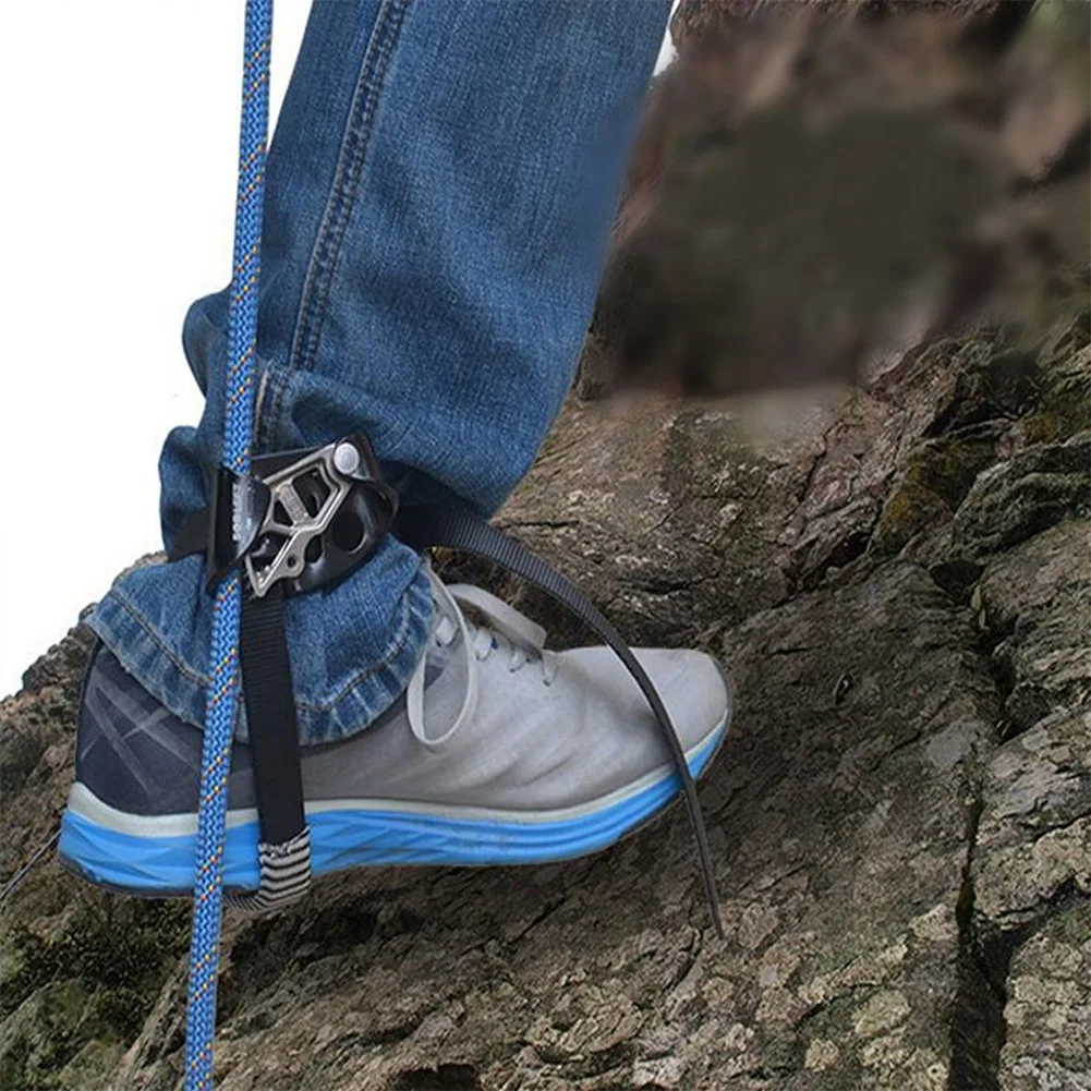 Mountaineering Rock Climbing Left Foot Rope Ascender Riser Equipment Device Tool