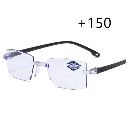 Ultralight Rimless Reading Glasses Anti Blue Light Radiation Computer Presbyopia Readers Spectacleso Reader Glasses for Men reading glasses with blue light filter Blue Light Blocking Glasses