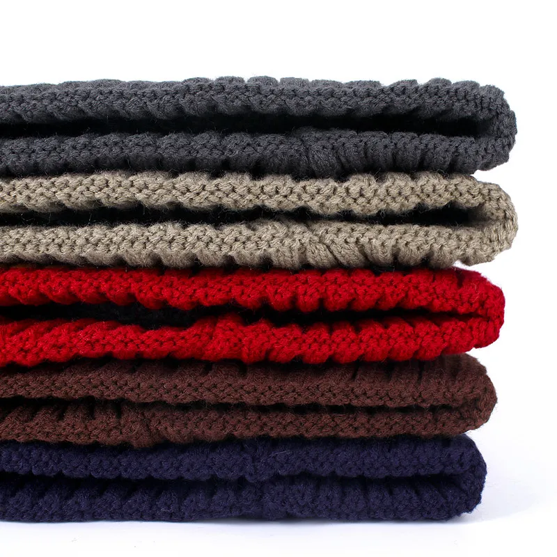 Neue Unisex Brief Warme Winter Hüte Stilvolle Hinzufügen Pelz Gefüttert Weiche Beanie Cap Dicke Winter Gestrickte Hüte Für Männer & frauen Dropshipping – Detail 12