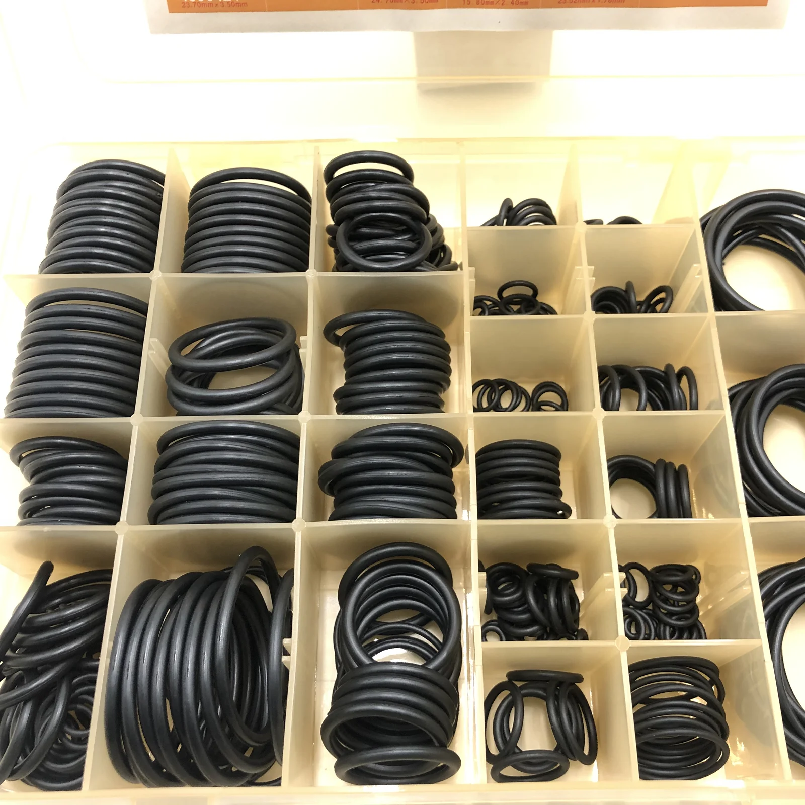 Набор для O-RING 383 шт NBR90 дюро для HITACHI экскаватор NBR90 дюрометр нитрил 90 Шор резиновый уплотнительный O-RING коробка NBR90 O-RING комплект