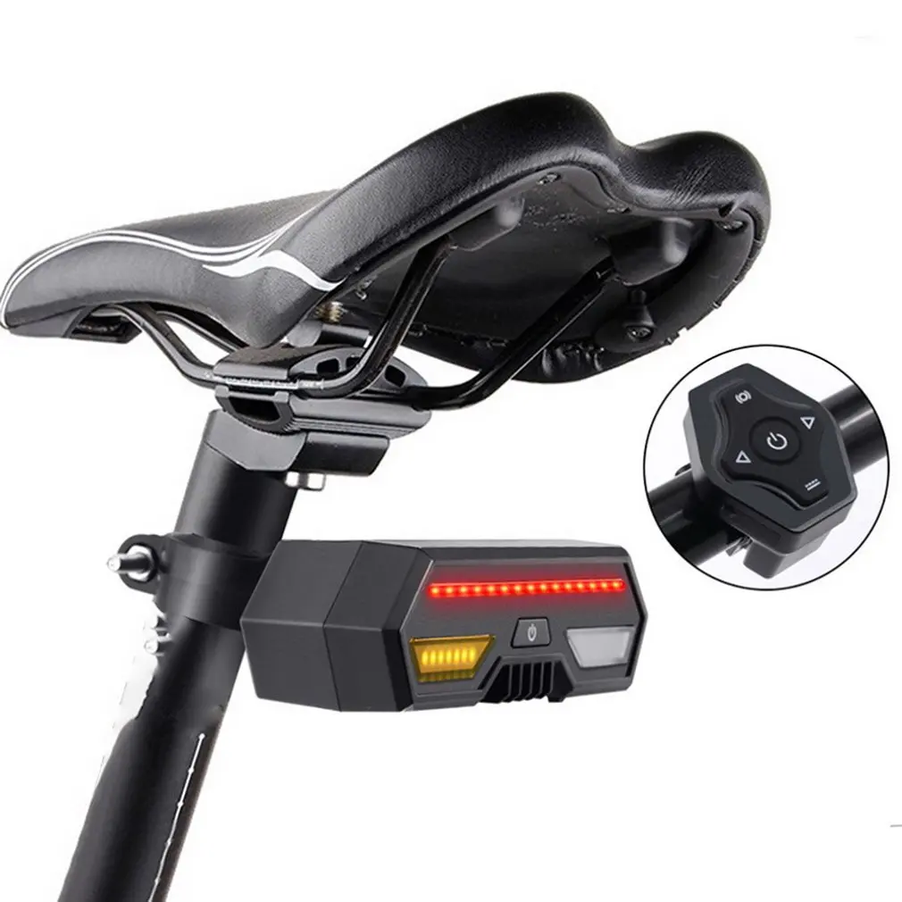 Best Bicycle Taillights Wireless Remote Control Led Bicycle Turn Signal Usb Charging Mountain Bike Taillight Warning Light 7