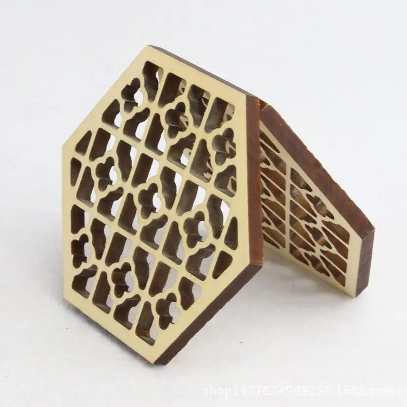 Mounchain Wooden Hexagonal Embossed Erhu Sound Window Solid Wood Urheen Accessory | Спорт и развлечения