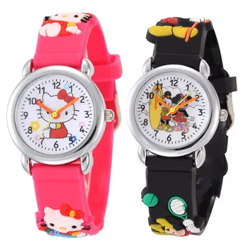 

Cartoon Children Watch The Mouse Superman Spiderman The Silicone Kids Watches