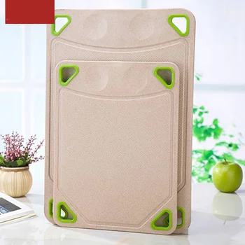 

Kitchen Rice Husk Cutting Board Anti-slip Mildew Antibacterial Large Cutting Board Baby Double-sided Fruit Cutting Household