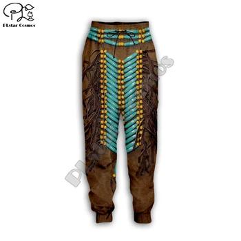 

PLstar Cosmos Black Native Indian 3D Pant Men Women New Fashion Jogger sport pant Hot Style-4