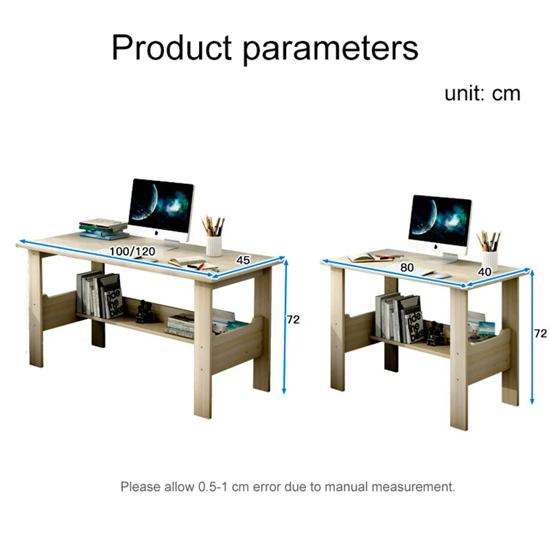 Wooden Computer Desk Minimalist Bedroom Student Dormitory Learning Table Single Writing Desk Standing Home Office Furniture Wooden Computer Desk Minimalist Bedroom Student Dormitory Learning Table Single Writing Desk Standing Home Office Furniture