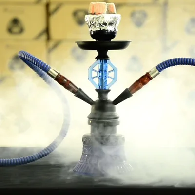 

Small Size Shisha Hookah Complete Kit Glass&Metal Material Chicha Set New Arrival Dab Rigs Acrylic Provost Accessories