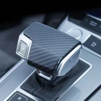 

Car Styling Console Gearshift Handle Frame Cover For Audi A6 C8 Interior Accessories Gear Shift Knob Head Carbon Fiber Sticker